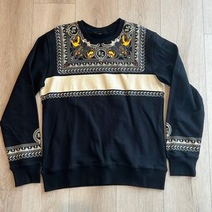 Black Sweatshirt with Pattern